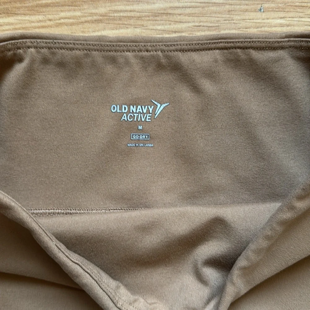 Old Navy Tan Bike Shorts 8” - size M